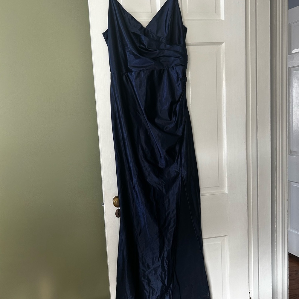 David’s Bridal- Ruched Spaghetti Strap Dress